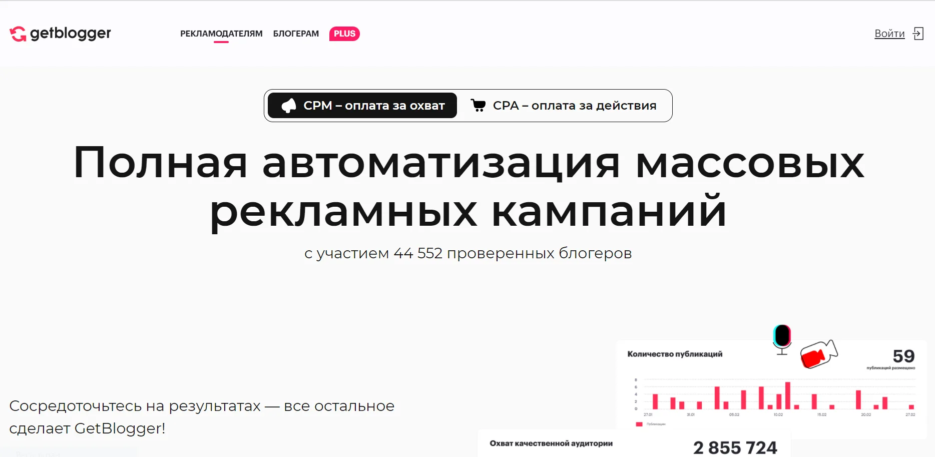 Сервіс пошуку блогерів GetBlogger