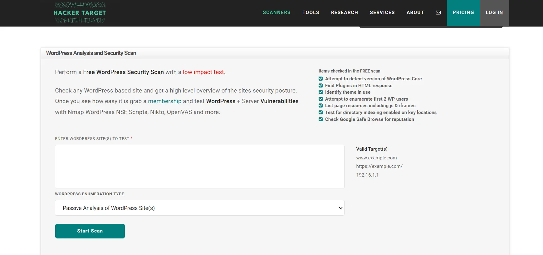 How to Find Wordpress Vulnerabilities - Hacker Target WordPress Security Scan