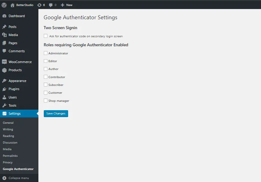 Protect Wordpress with Google Authenticator