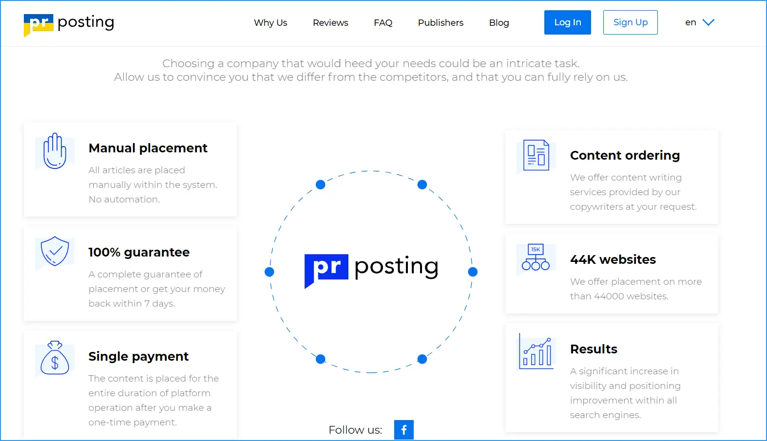 PRposting - platform for website promotion with articles