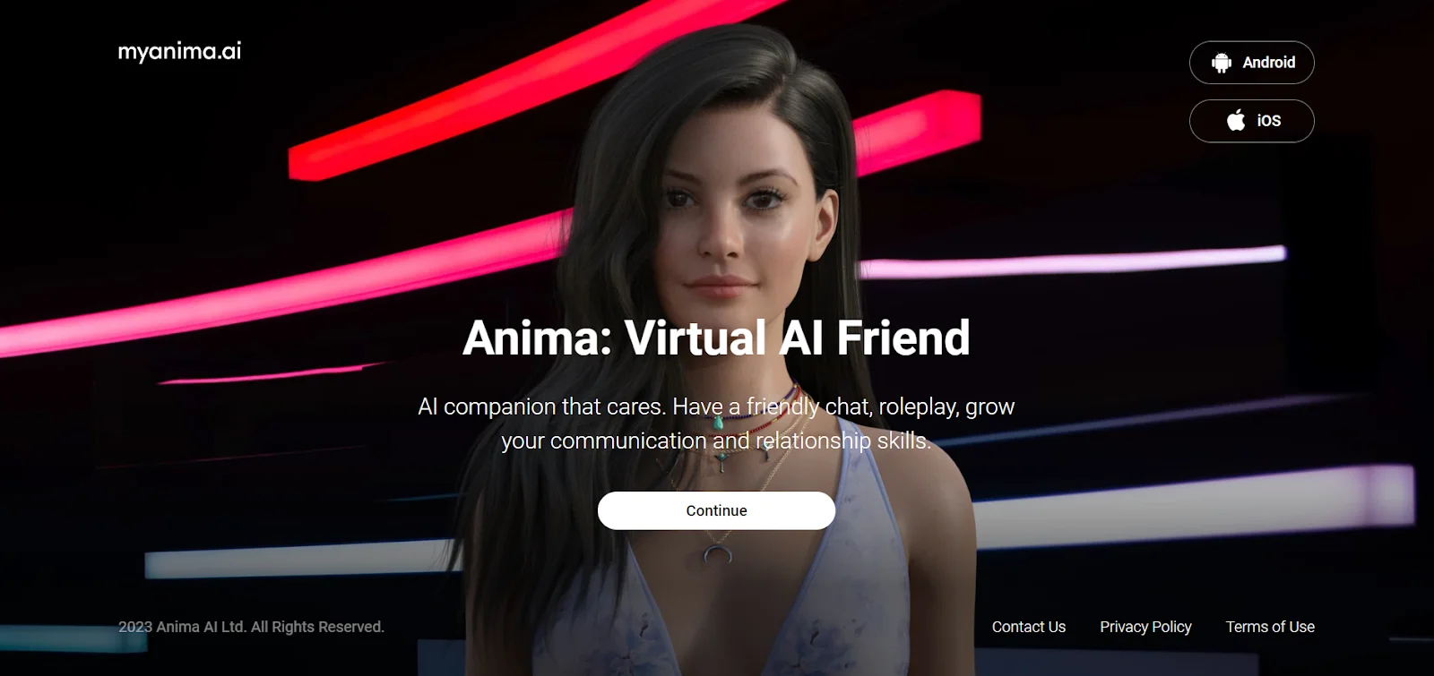 A review of Anima, an AI software for communication and entertainment