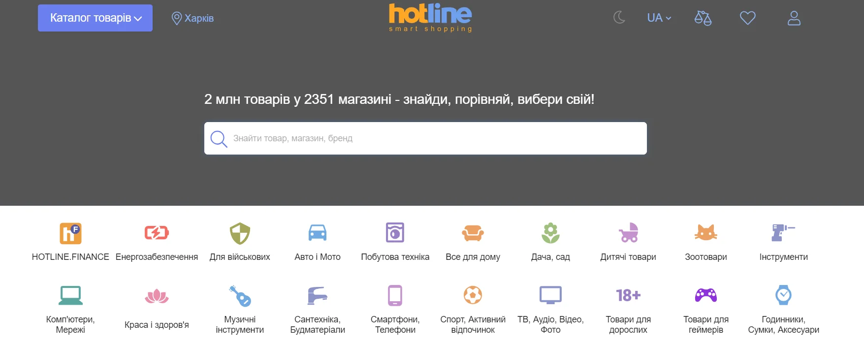 Hotline — найпопулярніший сайт агрегатор в Україні