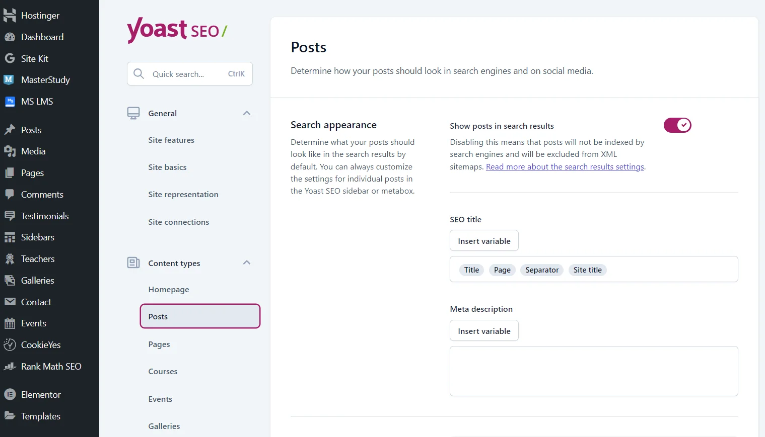 How to set up basic SEO for posts with the Yoast plugin