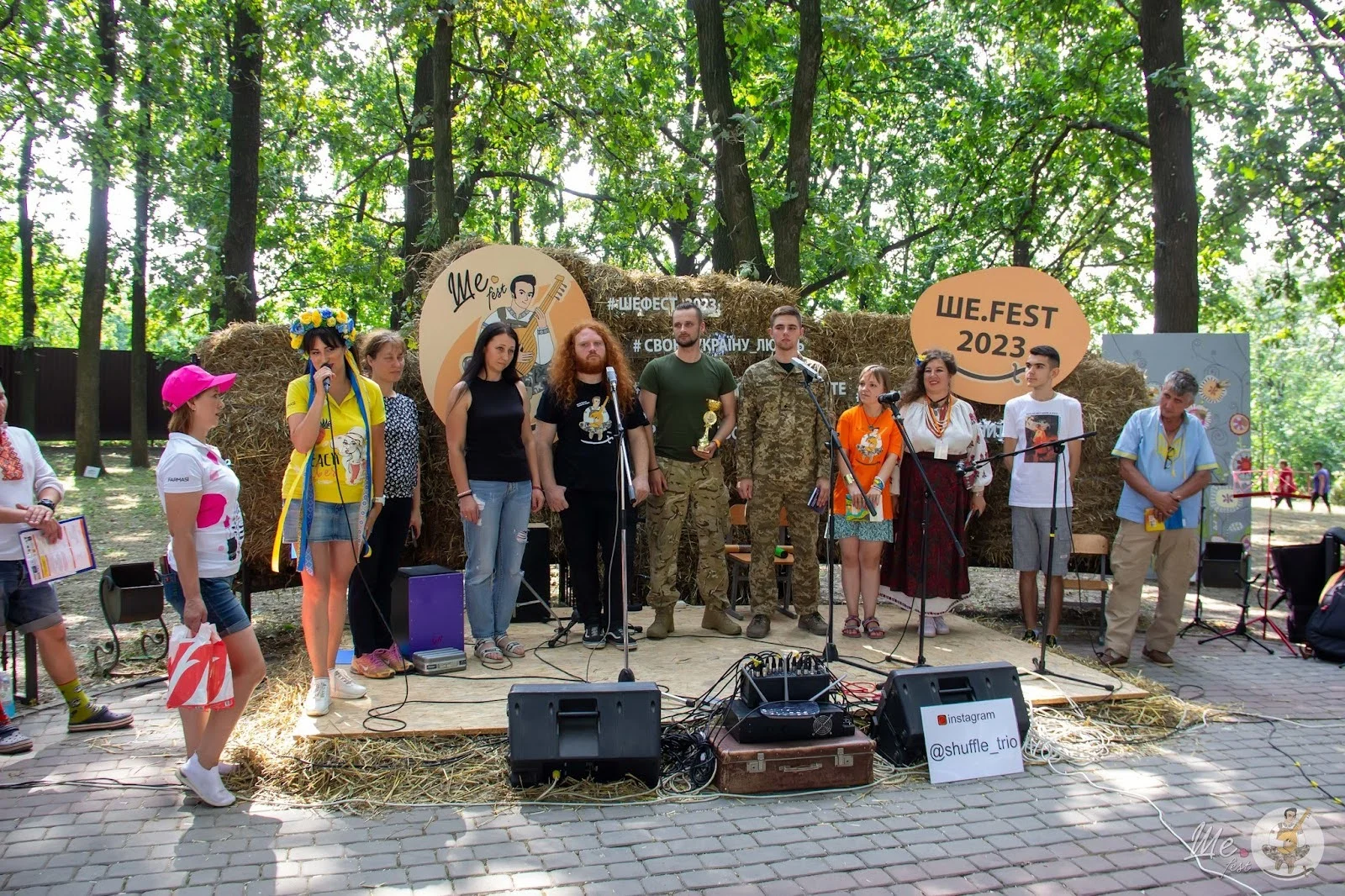 Participants of the poetry battle at the Ukrainian festival She.Fest