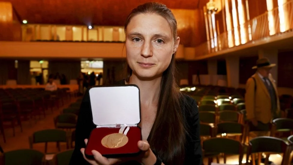 Marina Vyazovska is the second woman in the world to win the Fields Medal for solving part of Hilbert's 18th problem