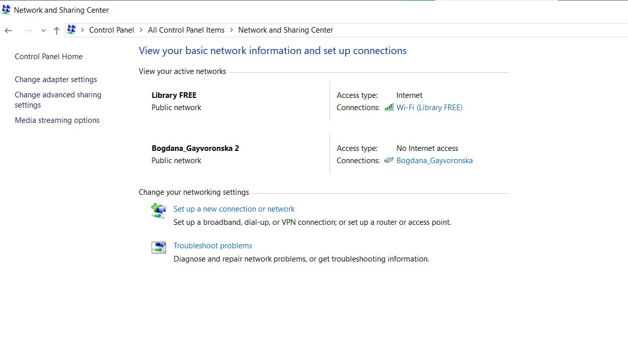 How to find your IP address through Windows control panel: step 3