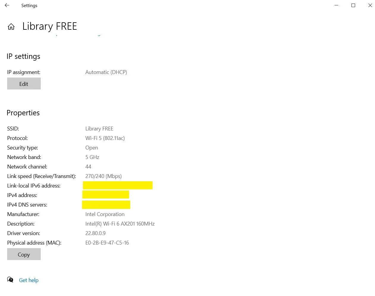 How to quickly see your IP address on Windows: step 2