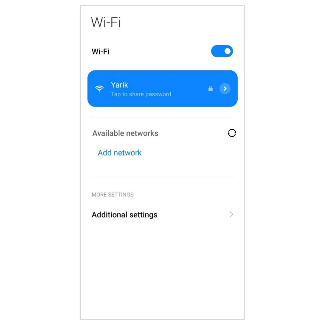 How to see your IP address on Android: step 2