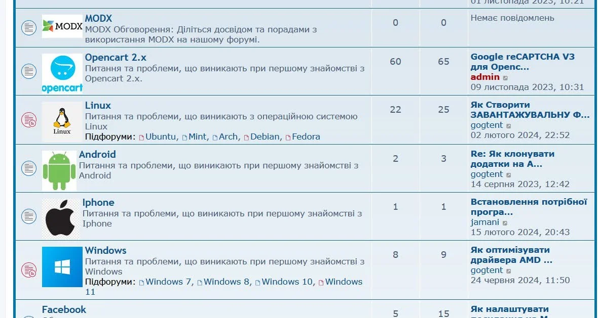 Син допомогає батьку наповнювати форум повідомленнями про Linux, Windows, Android, Apple