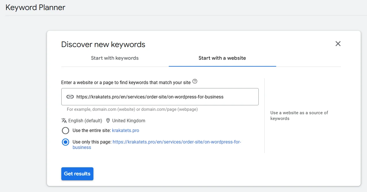 How to use Keyword Planner to analyze competitors