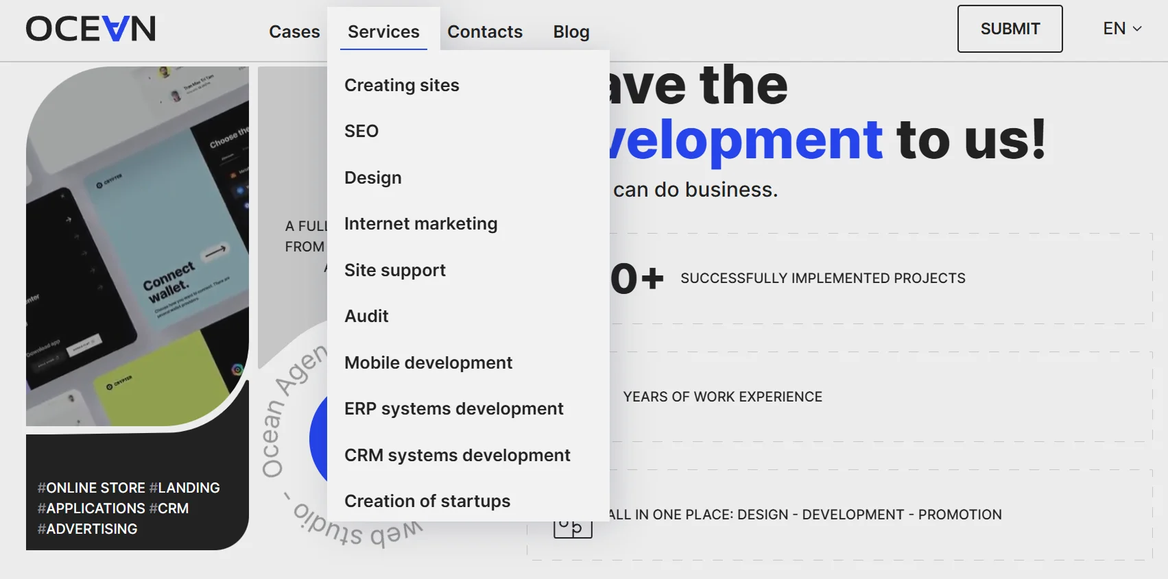 A drop-down menu is an effective way to design links to website pages