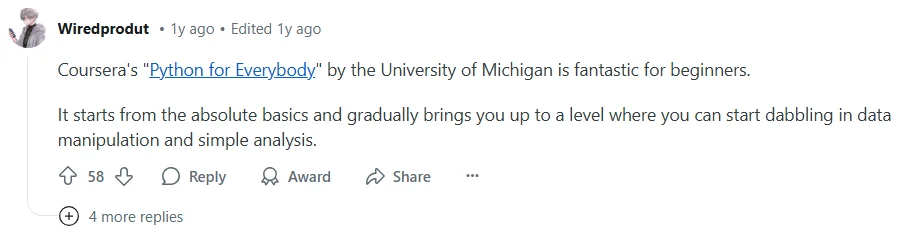 Messages with links on the Reddit forum as a form of parasitic SEO
