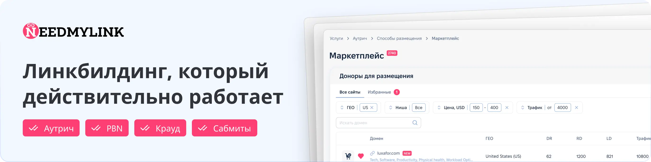 NeedMyLink, крупная SEO, Link Building компания в Украине