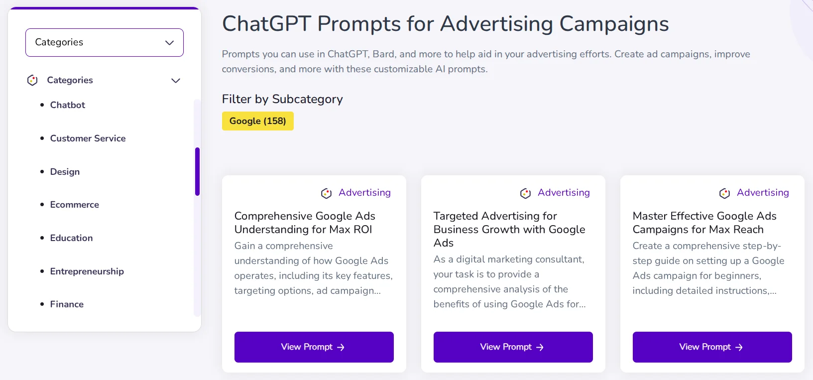 Moxby is a site with prompt templates for AI services