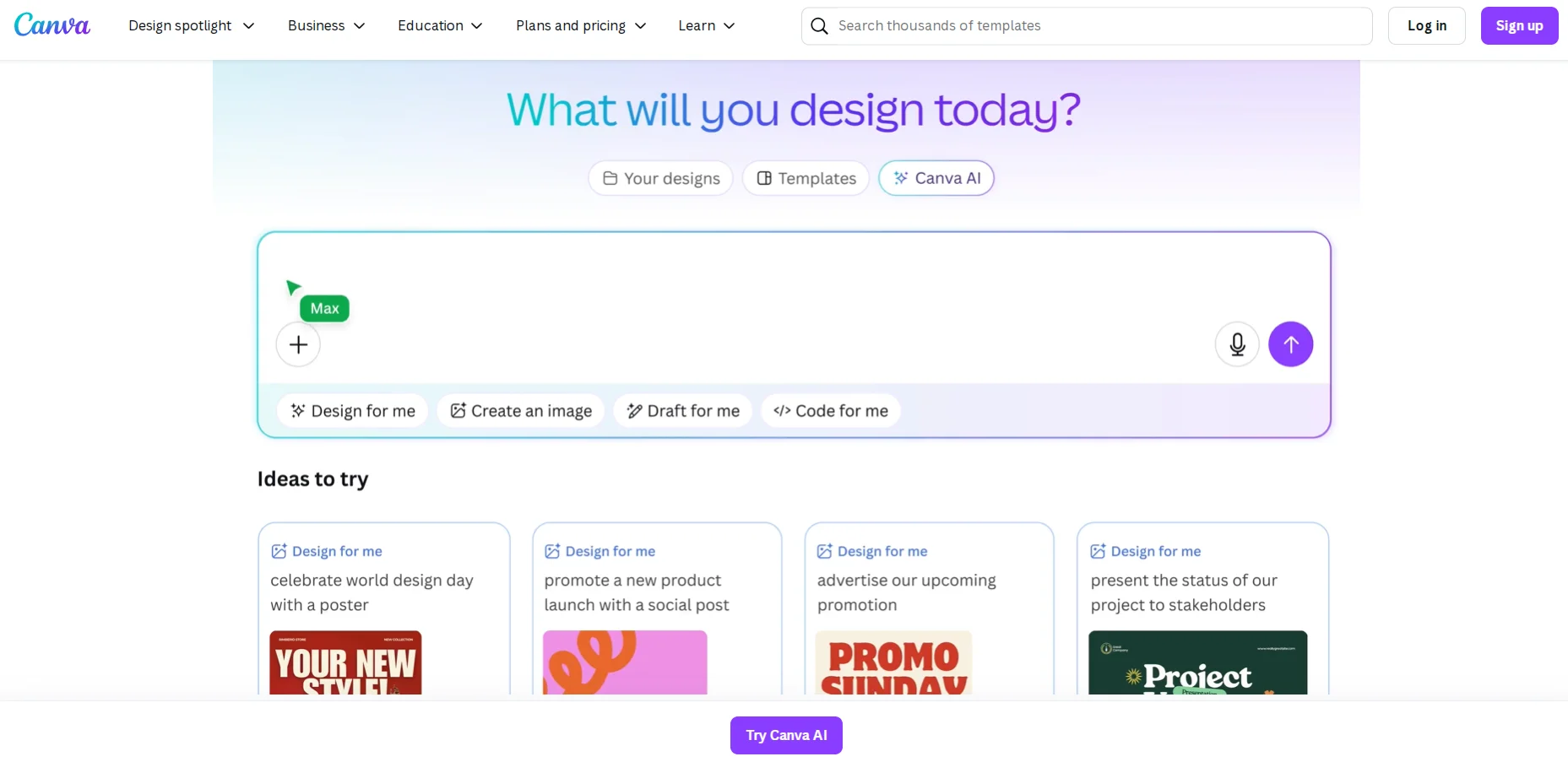 Canva — сервіс для роботи з візуальним контентом з ШІ-функціями