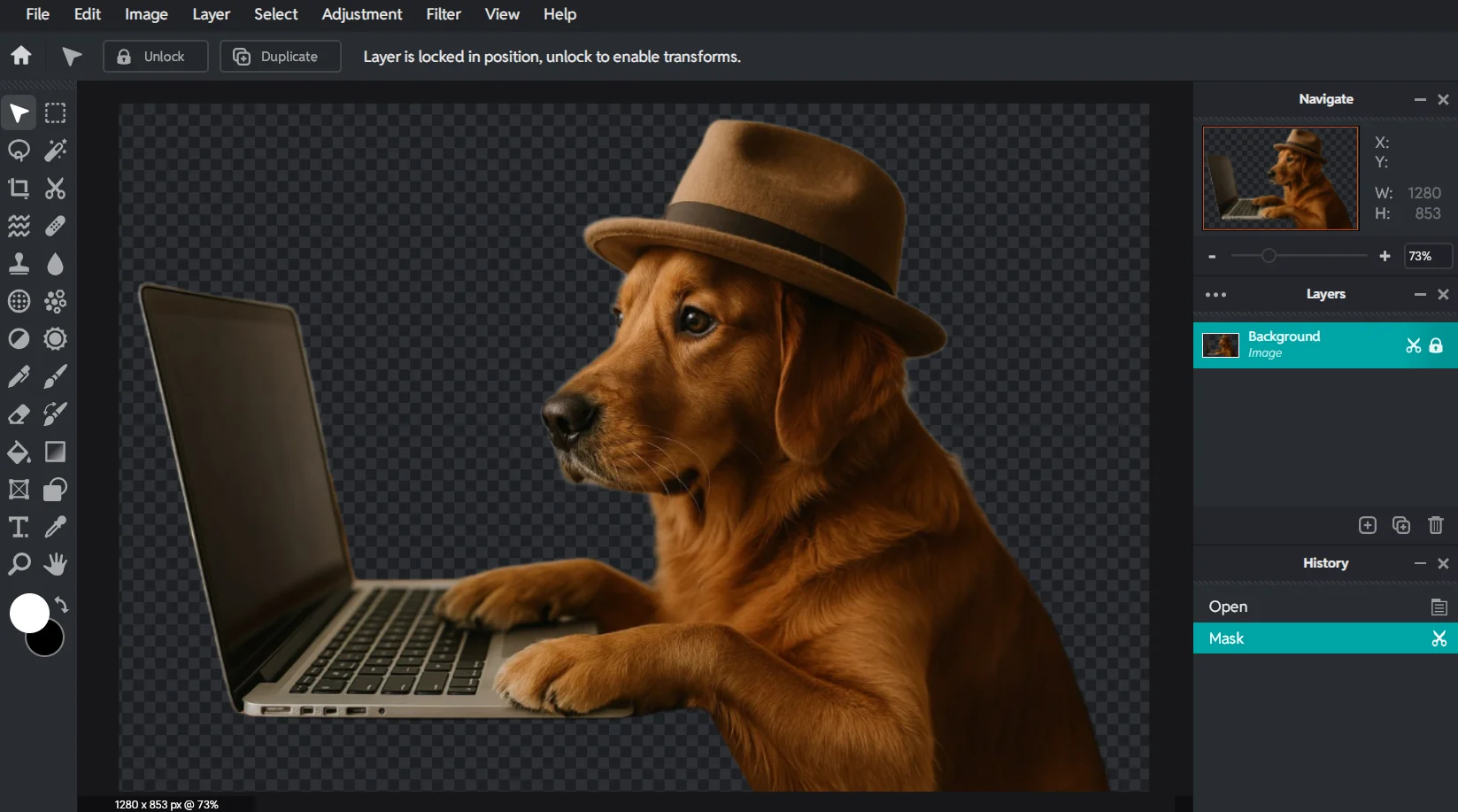 AI сервіс для редагування зображень Pixlr Free