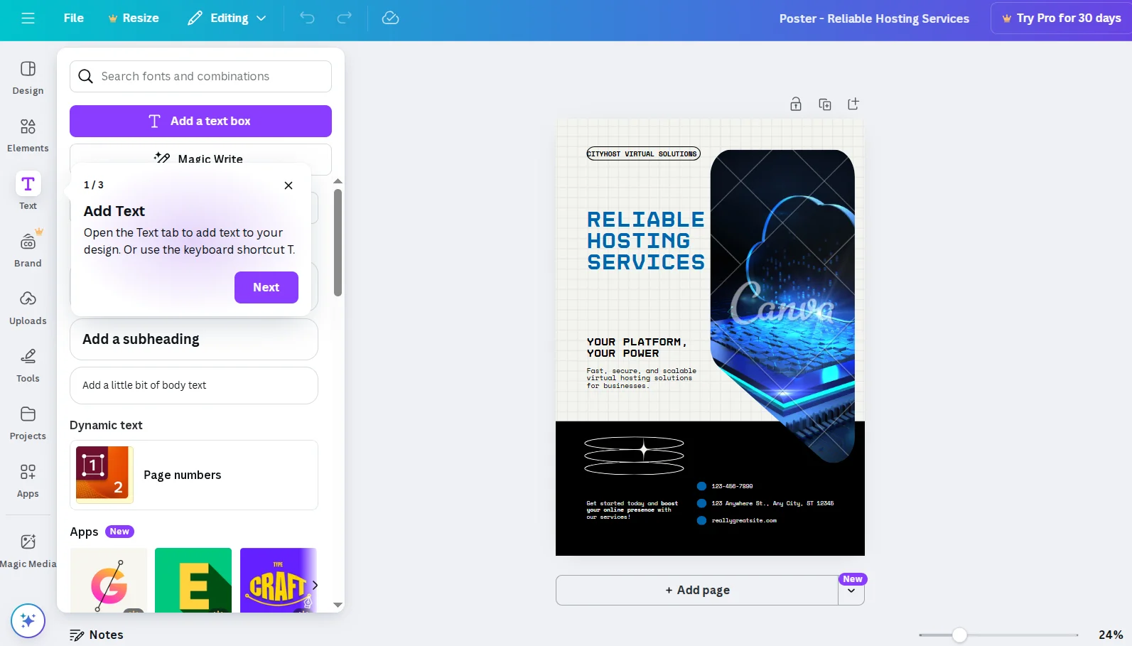 Самостоятельное редактирование изображений на сервисе Canva