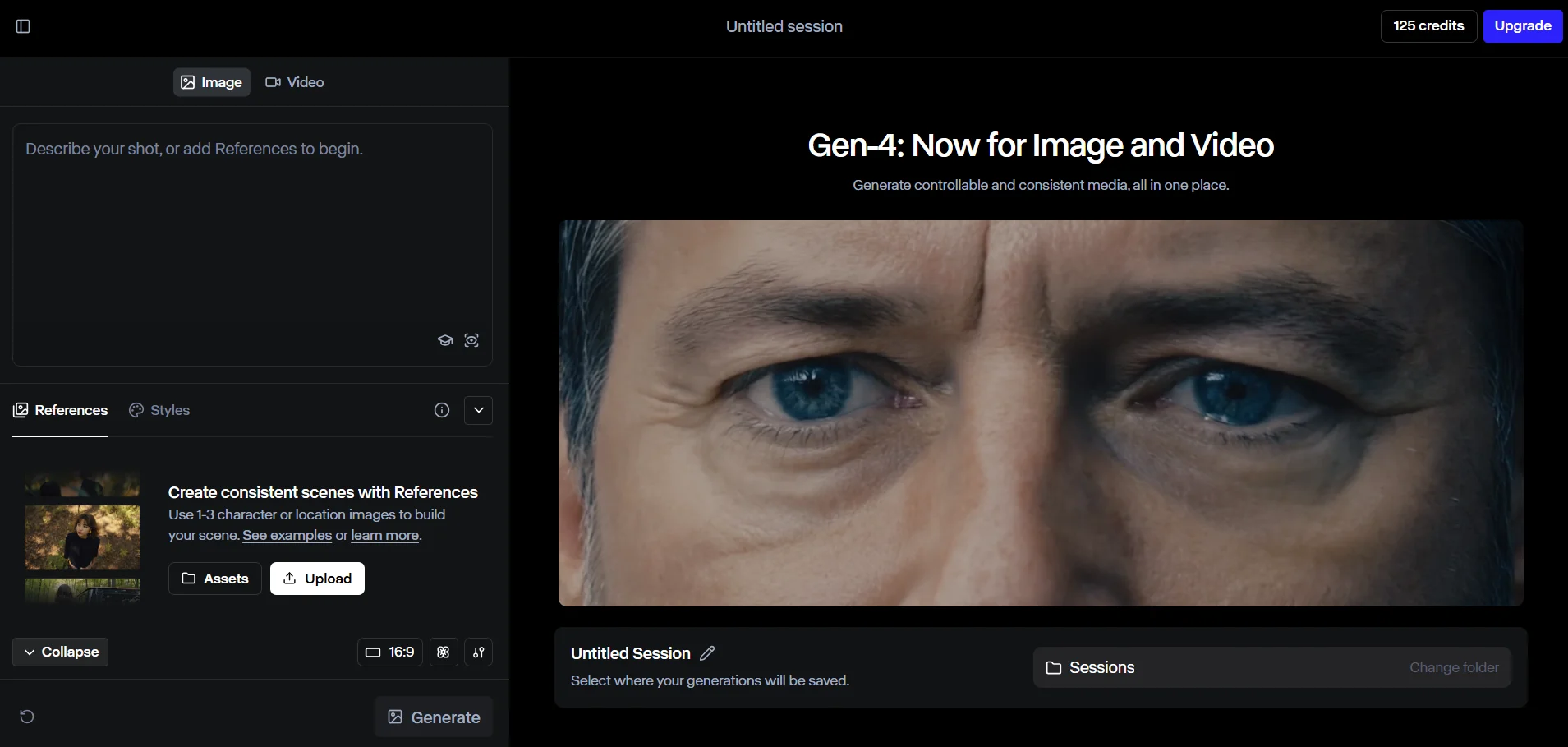 Creating videos on the Runway AI platform