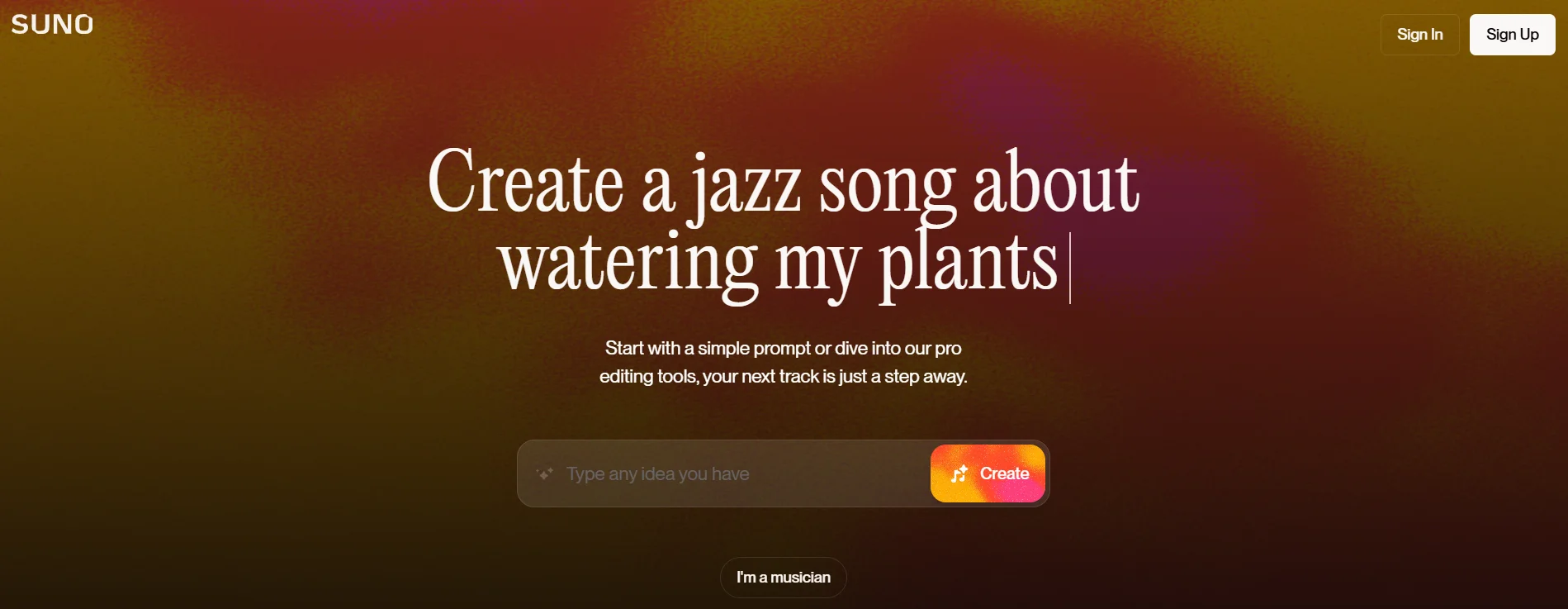 The best AI service for generating music Suno