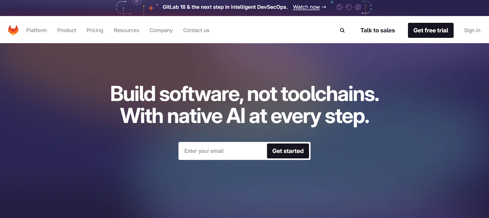 Визуальный образ глобальной платформы GitLab