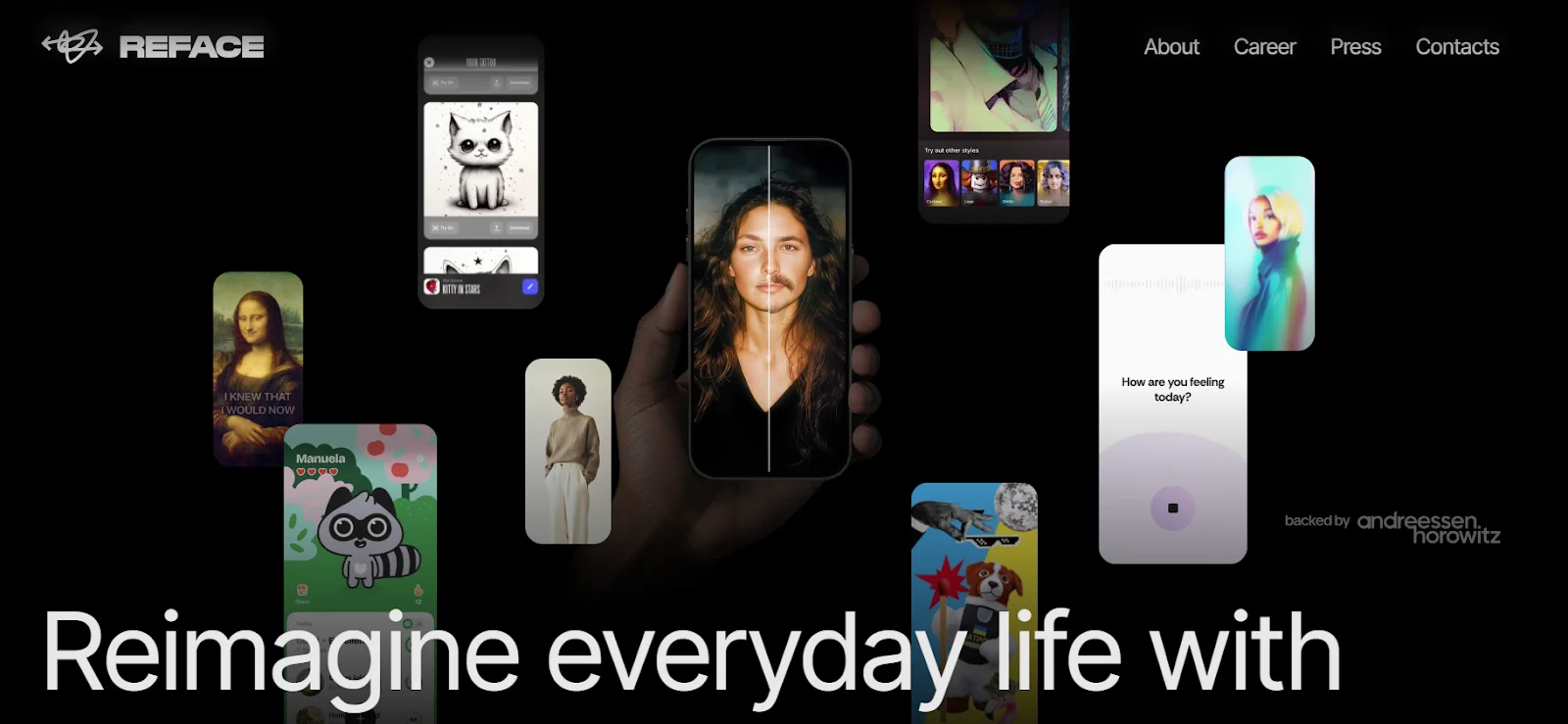 Identity on the example of the creative IT brand Reface