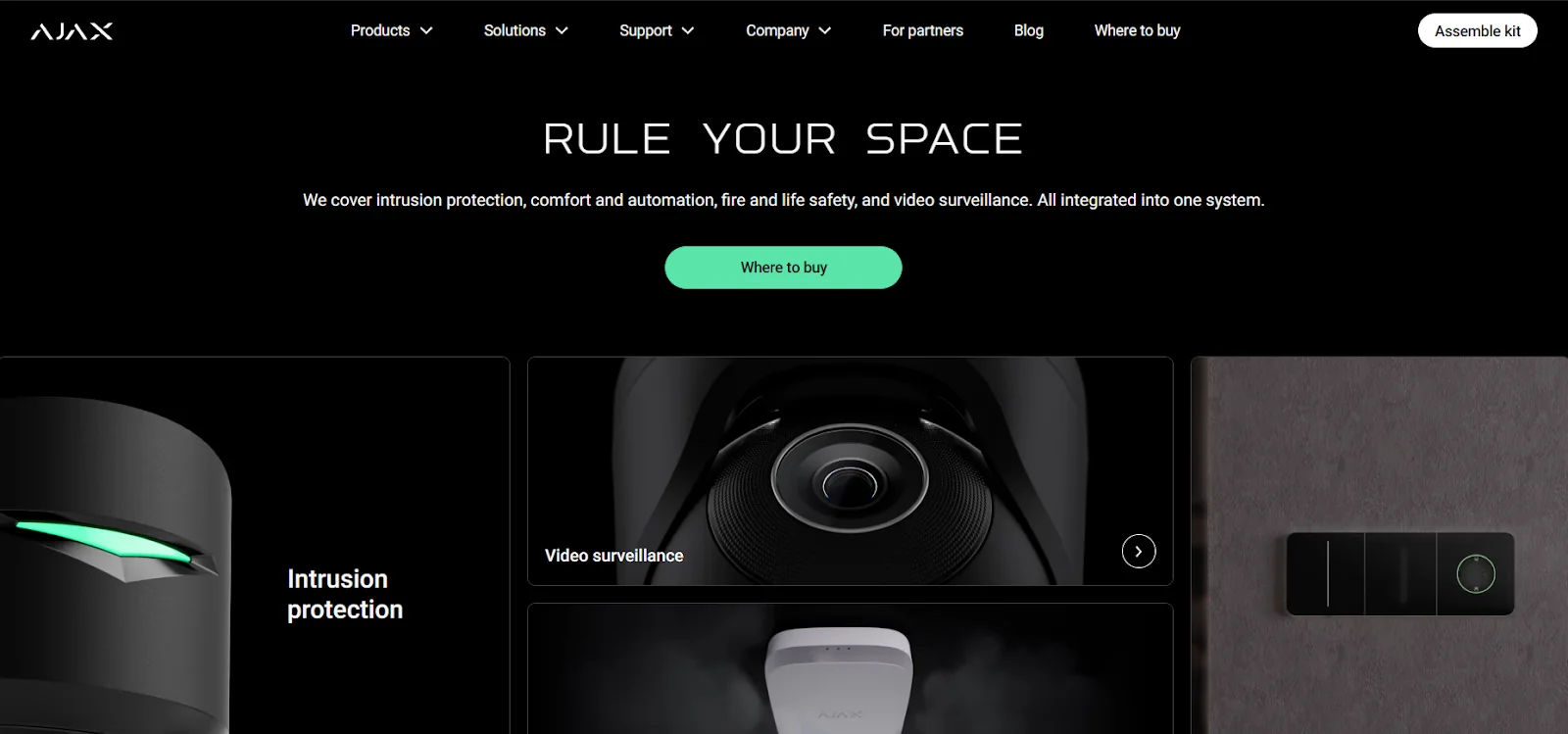 Ajax Systems has a serious visual image