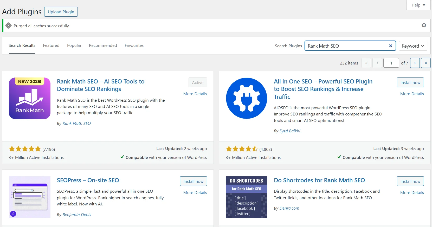 Установка плагина Rank Math SEO на WordPress сайт