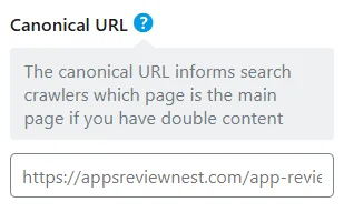 Setting the canonical page address with Rank Math SEO