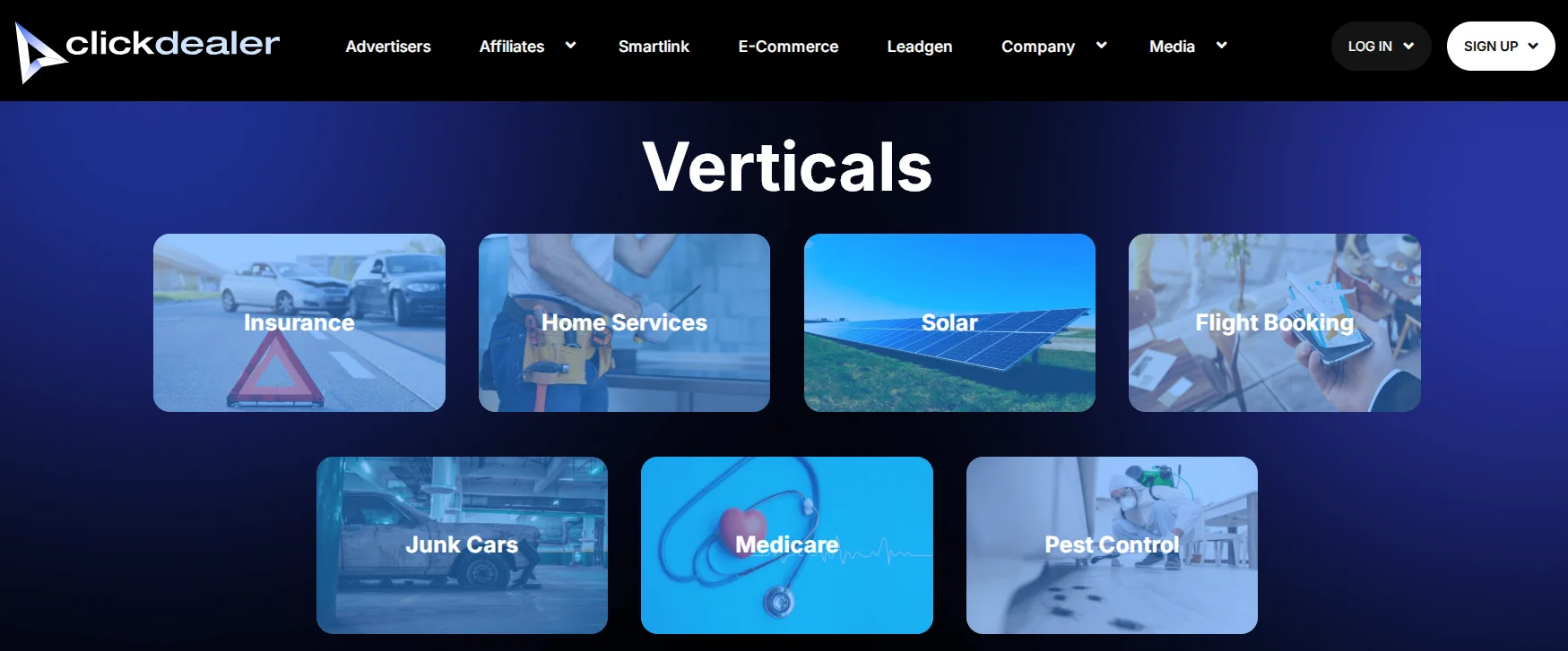CPA network for content creators and arbitrageurs ClickDealer