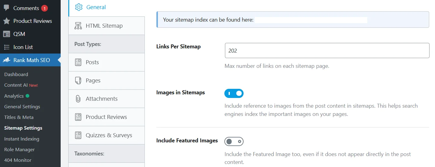 Setting up an Image Sitemap with the Rank Math SEO Plugin