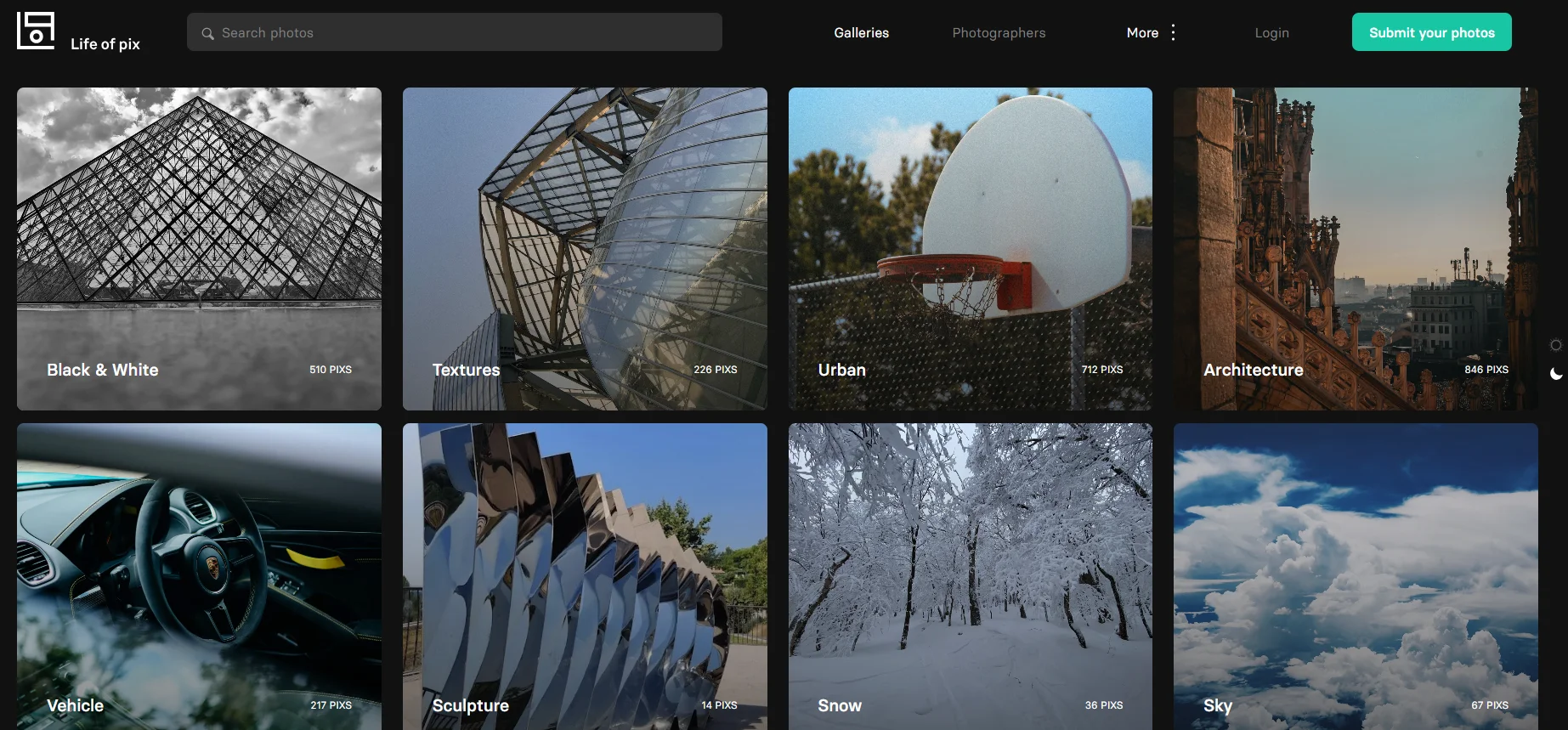 Life of pix предлагает тысячи бесплатных картинок без ограничения авторских прав