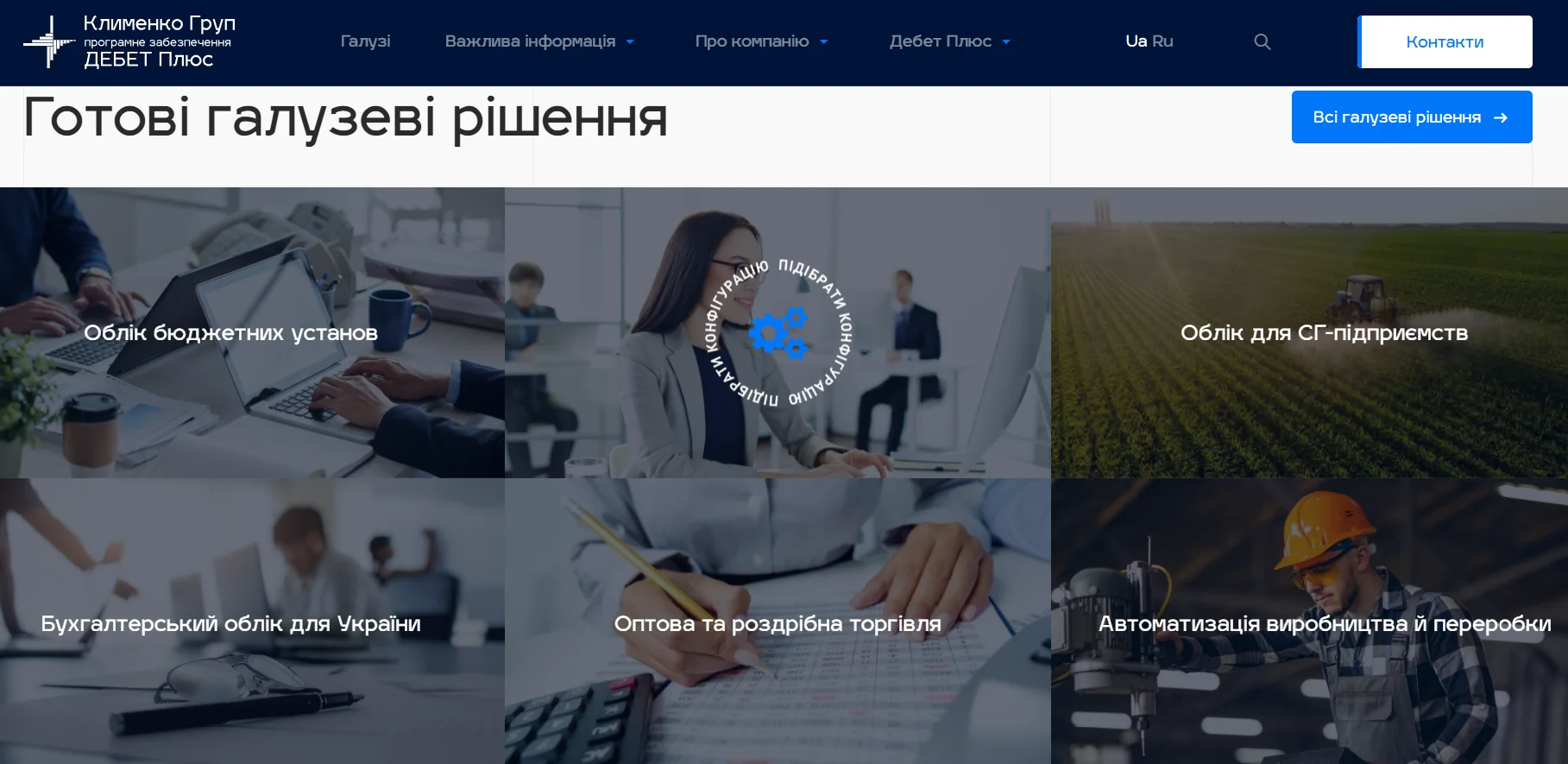Офіційний сайт платформи для управління бізнесом Дебет Плюс