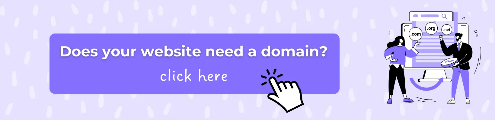 Free domain name check with subsequent registration for business