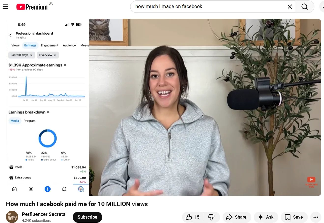 Сколько можно заработать за 10 миллионов просмотров на Facebook