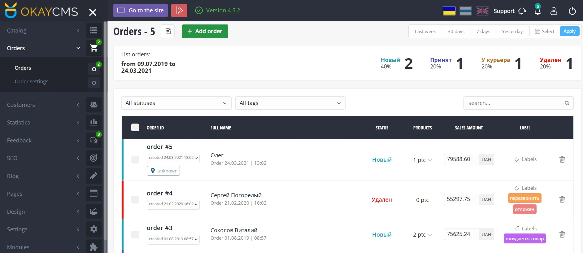 Bestellsystem im Online-Shop mit OkayCMS