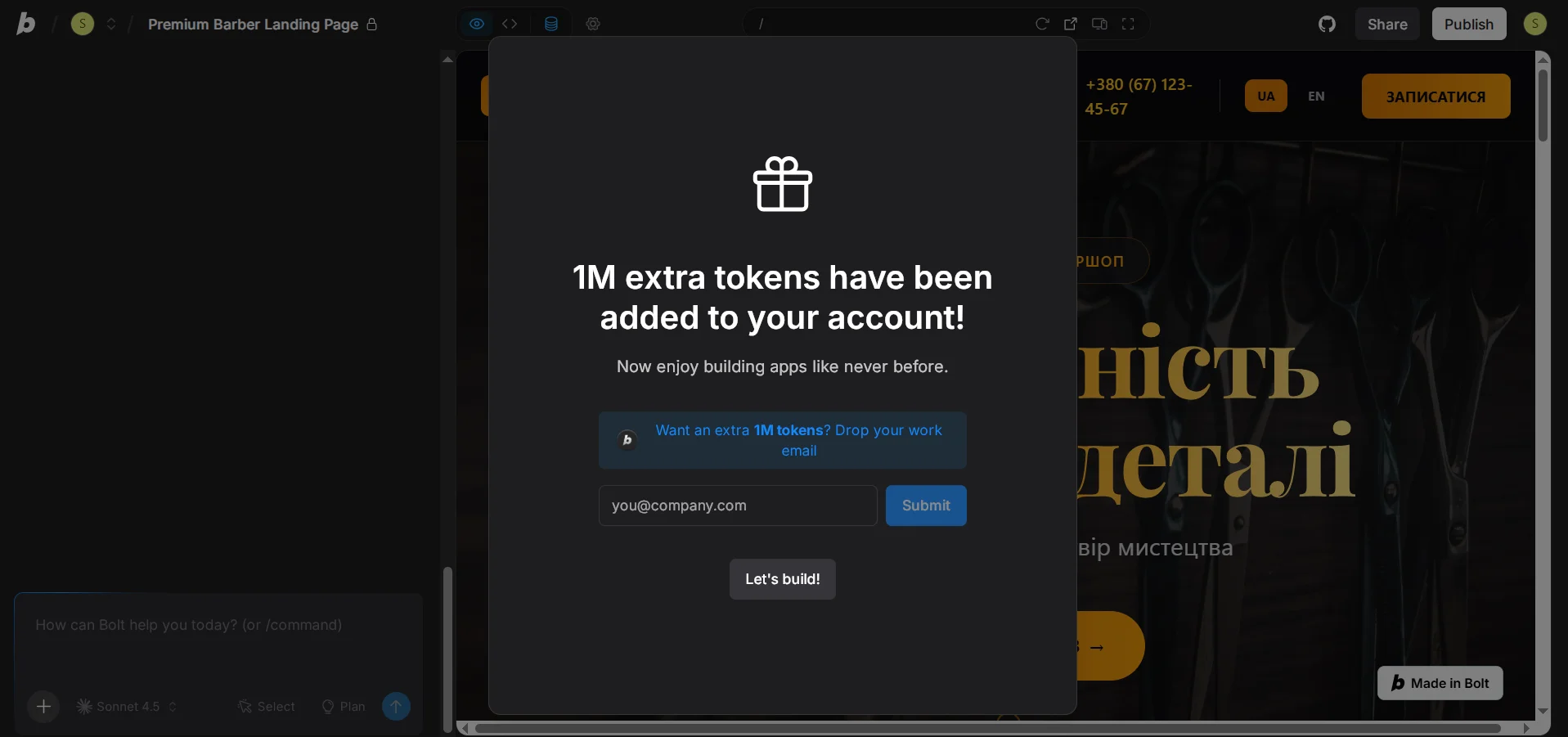 Vibe Coding Platform Bolt new Gives 1 Million Tokens for Free