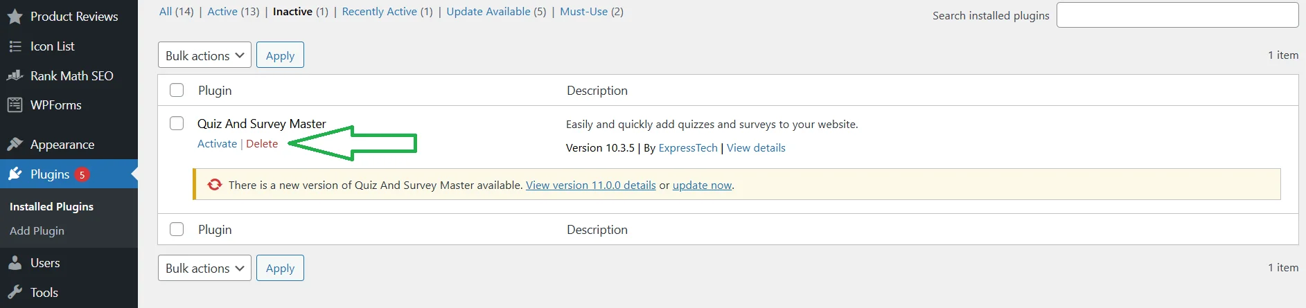 Як видалити плагін з сайту на Вордпрес