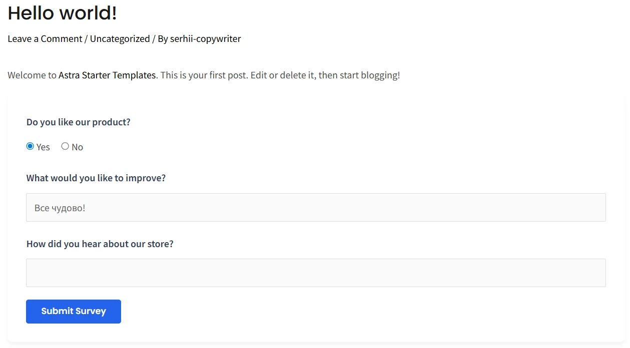 Ready survey with the best AI plugin for WordPress Angie