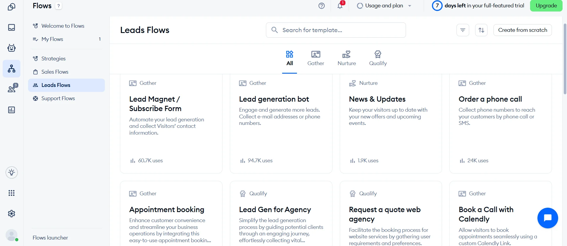Templates for automating customer support with the Tidio plugin
