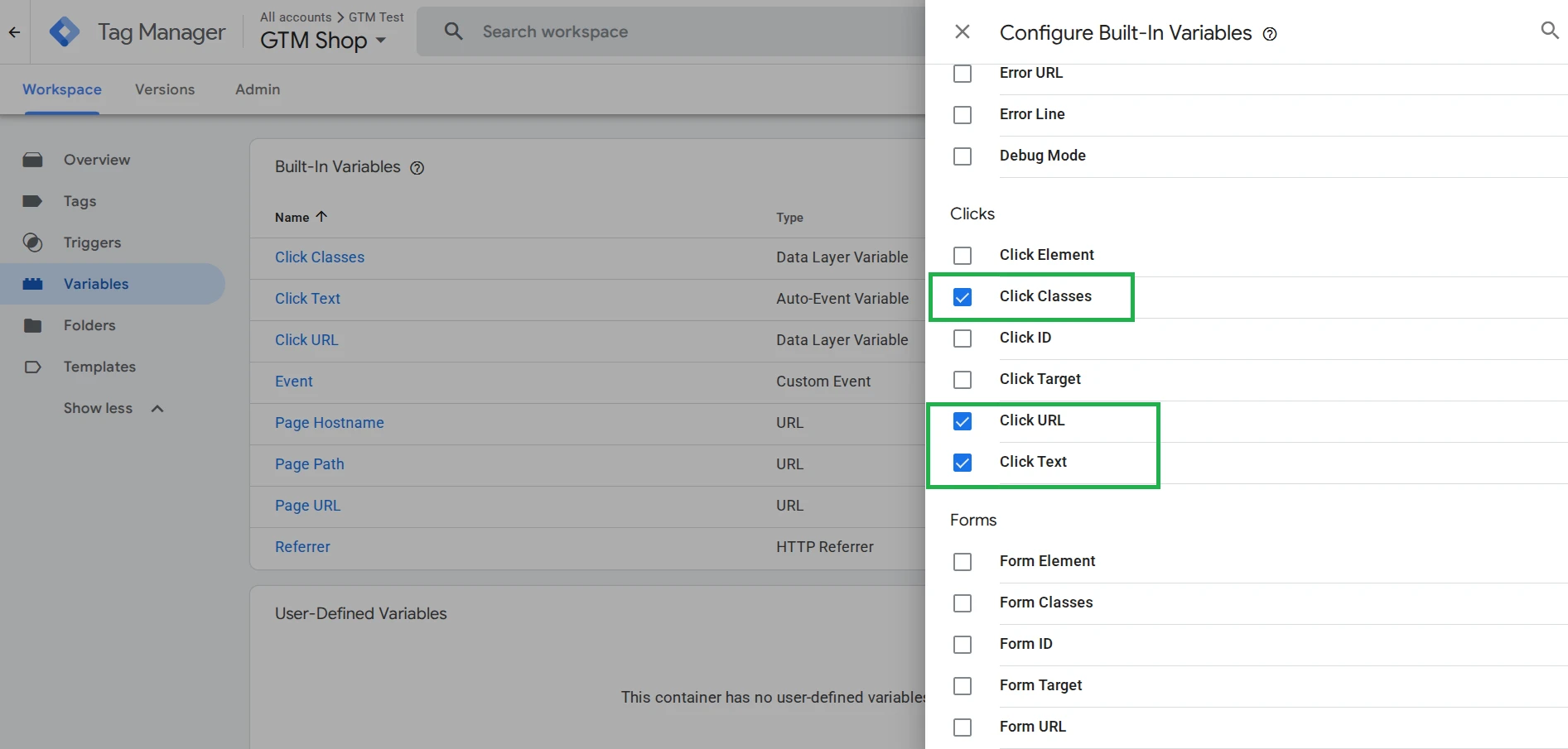 Настройка отслеживания кликов по ссылке в Google Tag Manager