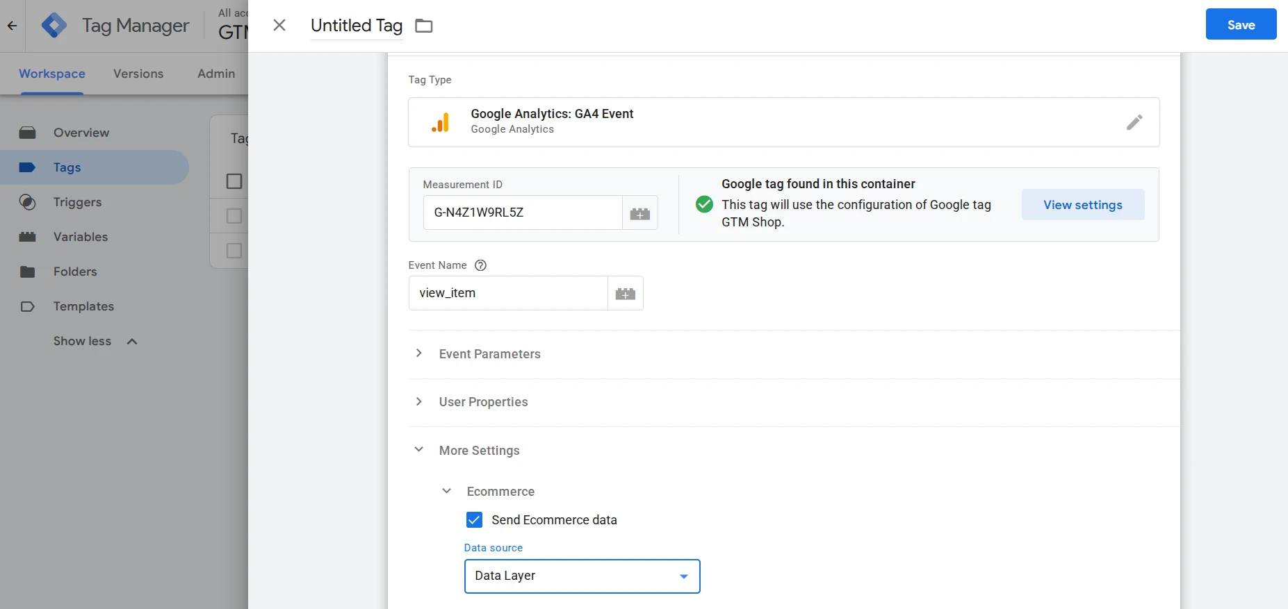 Настройка Google Tag Manager для интернет-магазина