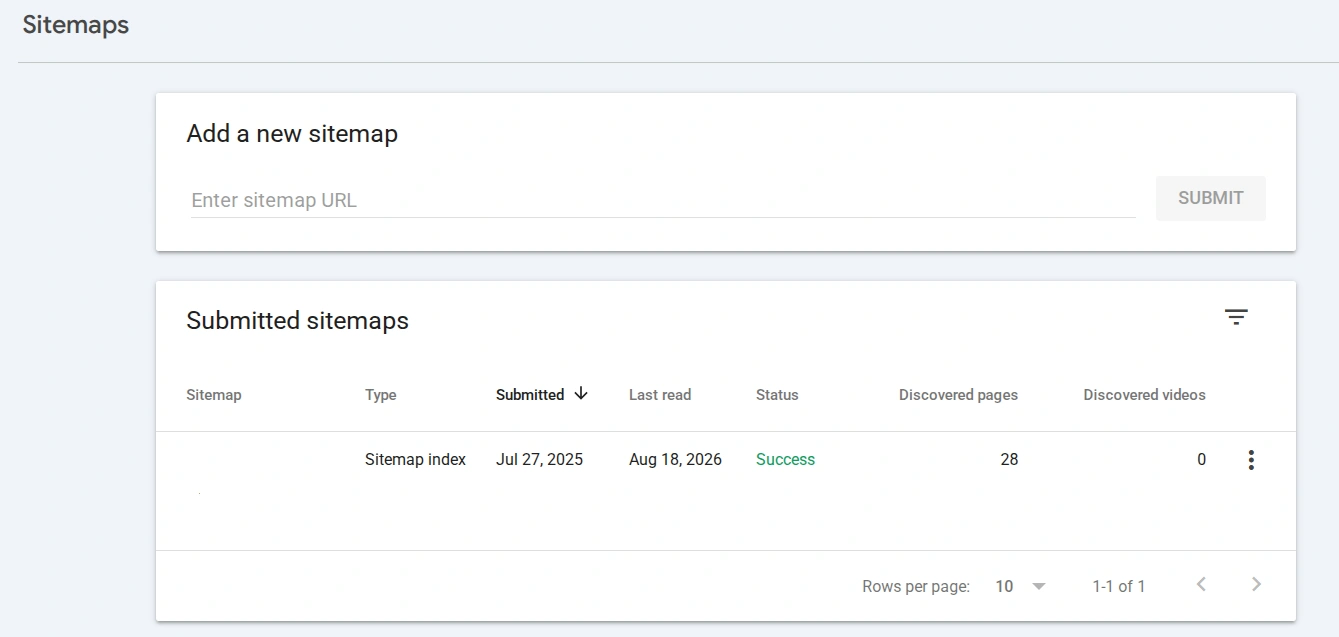 Dodawanie mapy strony w Google Search Console
